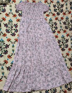 pink floral maxi dress