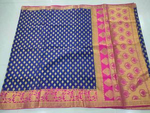 Elegant Blue Banarasi Saree
