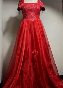 Wine Toast evening Dress