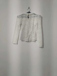 Ivory lace Elegance blouse