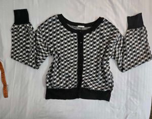 Houndstooth Cardigan fits S/M