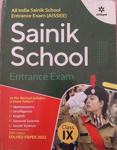 Sainik School Entrance Exam Class IX - 2023 Solved