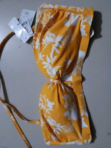 New Mustard Floral Bra