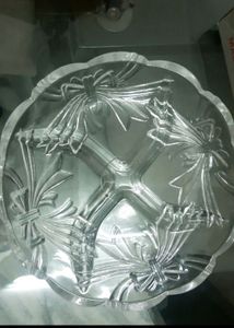 Glass Plate And 4cup Set