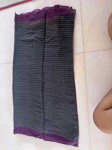 Black Ombre Cotton Saree