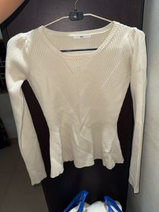 Peplum Knit Top - Elegant &amp; Versatile