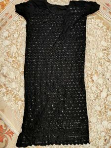 Black Sequin Kurta 🖤
