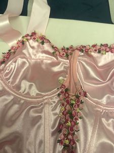 Urbanic Floral Embroidered Corset Top