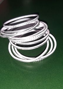 Bangles For Children ( Silver , Pack Of 12)