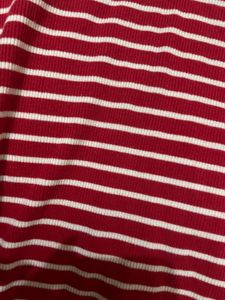 Striped Mock Neck Top