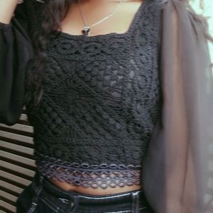 Crochet Detail Top