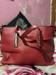 Red &#34;Sweet SA&#34; Hand Bag