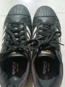 Sparx Black Shoe