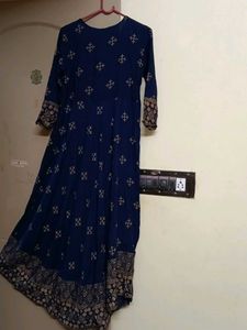 Elegant Blue &amp; Gold Kurta(slight damage)