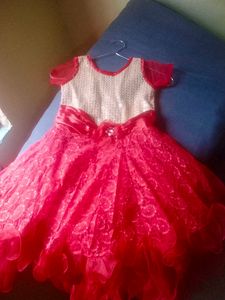 Red &amp; Gold Party Dress