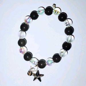Beaded Bracelet with Star Charm