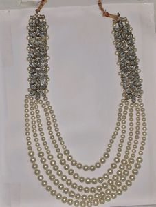 White Pearl LONG Necklace