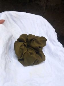 Olive Green Scrunchie