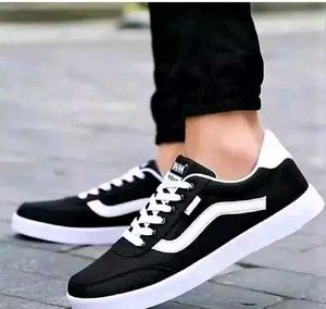 Stylish Black & White Sneakers