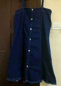 Denim Bodycon Midi Dress