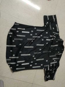 Patterned Black Shirt