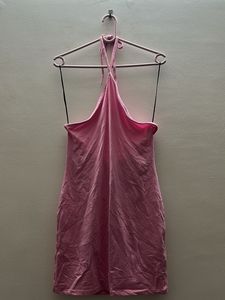 Pink halter dress
