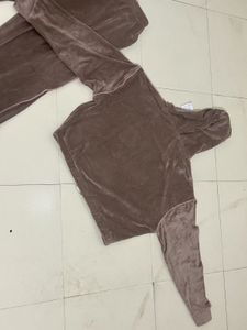 Hooded Neck Top &amp; Pyjamas Cord