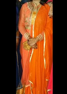 Net Anarkali suit