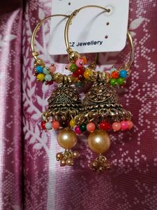 Colorful Jhumka Earrings