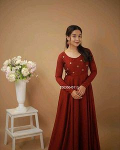Elegant Embroidered Long Sleeve Dress