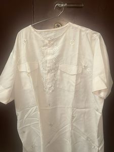 White Embroidered Kurta