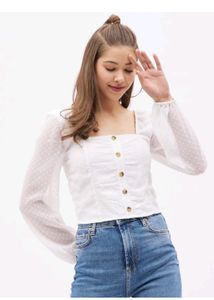 Beautiful 😍White Crop Top For Women