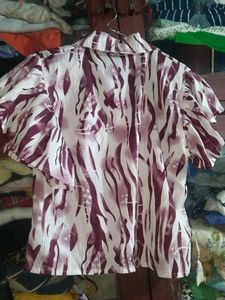 Patterned Short Sleeve Shirt