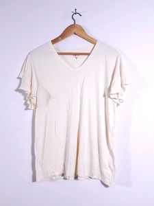 New Cream Casual  Top (Women's)