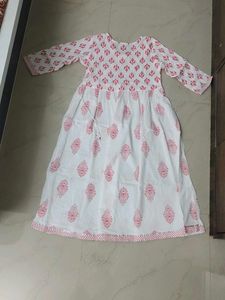 White Printed Kurta
