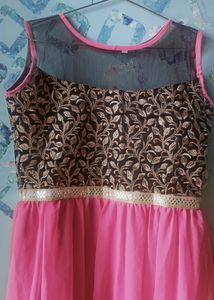 Pink Colour Gown