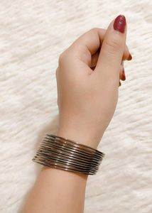 Silver Tone Bangle Set