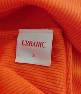 Urbanic Neon Orange Backless Cutout Body Corn Dres