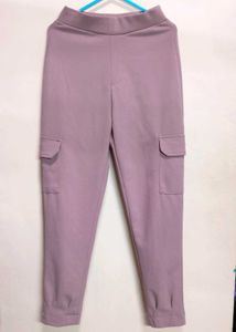 Stylish Mauve Cargo Pants🩷