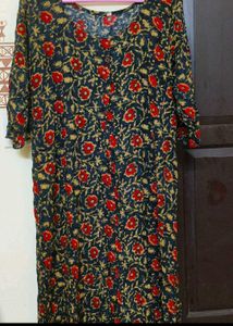Floral Print Kurta