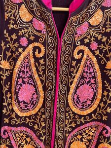 Kashmiri Embroidered Woolen Kurti