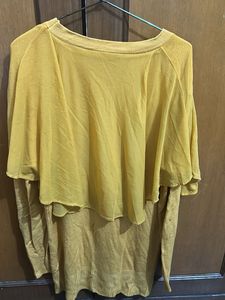 Yellow layered Top
