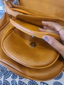 Vintage Leather Saddle Bag