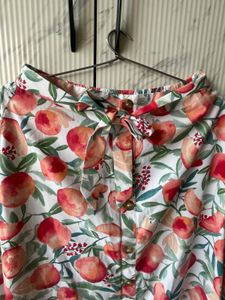 Floral Print A line Skirt