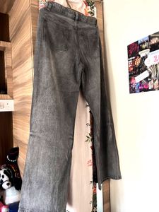straight fit washed black jeans