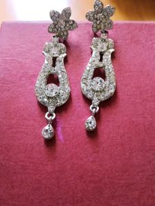 Elegant Rhinestone Dangle Earrings