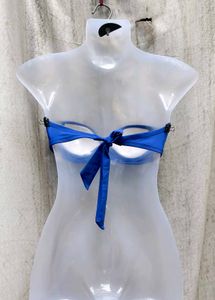 1349. Blue Bandeau Bikini Top
