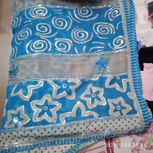 Blue Unused Saree