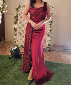 Elegant One-Shoulder Gown