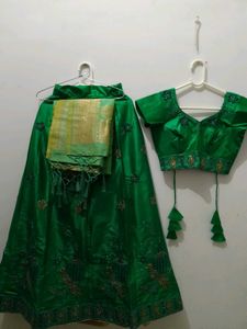 Green Lehenga Choli Set